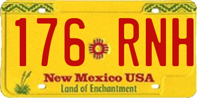 NM license plate 176RNH