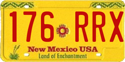 NM license plate 176RRX
