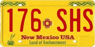 NM license plate 176SHS