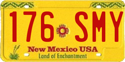 NM license plate 176SMY