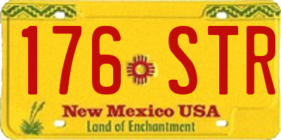 NM license plate 176STR