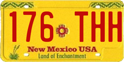 NM license plate 176THH