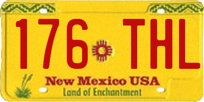 NM license plate 176THL