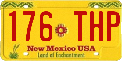 NM license plate 176THP