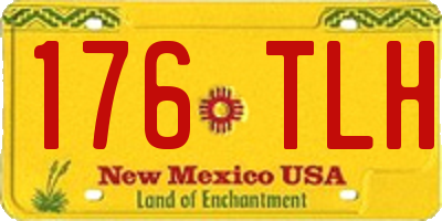 NM license plate 176TLH