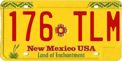 NM license plate 176TLM