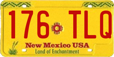 NM license plate 176TLQ