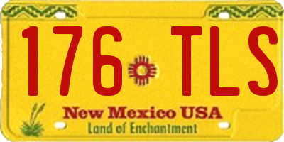 NM license plate 176TLS