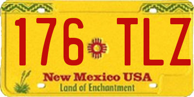 NM license plate 176TLZ