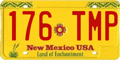 NM license plate 176TMP