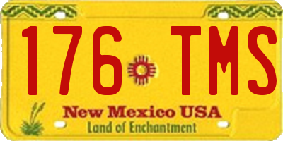 NM license plate 176TMS