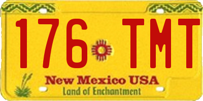NM license plate 176TMT