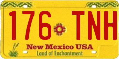 NM license plate 176TNH