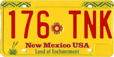 NM license plate 176TNK