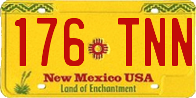 NM license plate 176TNN