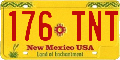 NM license plate 176TNT