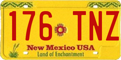NM license plate 176TNZ