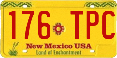 NM license plate 176TPC