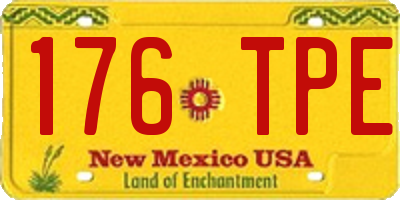 NM license plate 176TPE