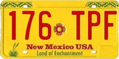 NM license plate 176TPF