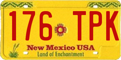 NM license plate 176TPK