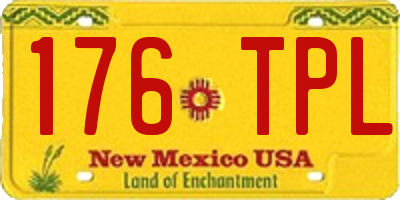 NM license plate 176TPL
