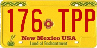NM license plate 176TPP