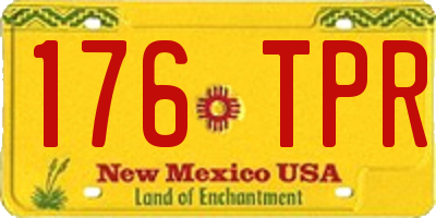 NM license plate 176TPR