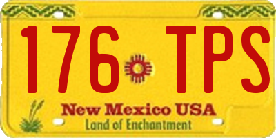 NM license plate 176TPS