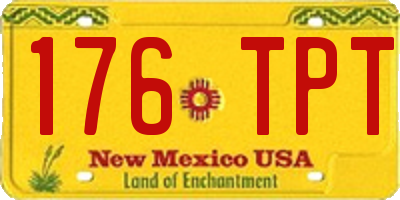 NM license plate 176TPT