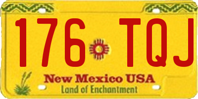 NM license plate 176TQJ