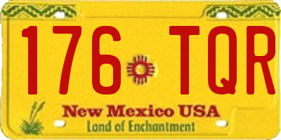 NM license plate 176TQR