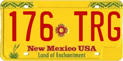 NM license plate 176TRG