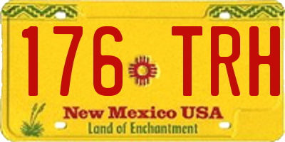 NM license plate 176TRH