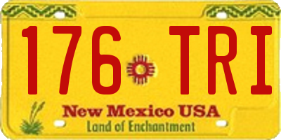 NM license plate 176TRI