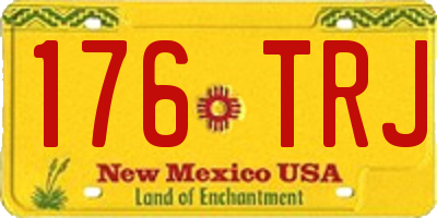 NM license plate 176TRJ