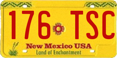 NM license plate 176TSC