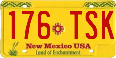 NM license plate 176TSK