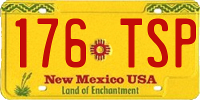 NM license plate 176TSP