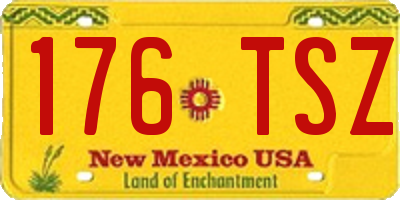 NM license plate 176TSZ