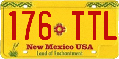 NM license plate 176TTL