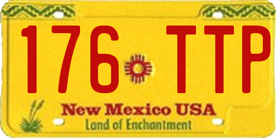NM license plate 176TTP
