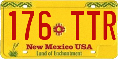 NM license plate 176TTR