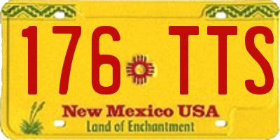 NM license plate 176TTS