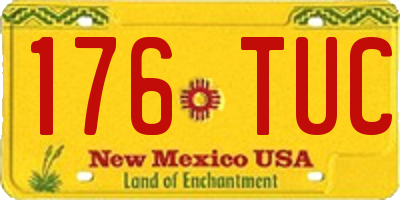 NM license plate 176TUC