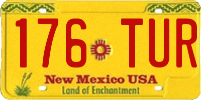 NM license plate 176TUR