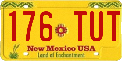 NM license plate 176TUT