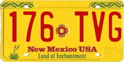 NM license plate 176TVG