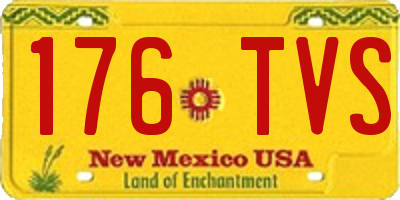 NM license plate 176TVS