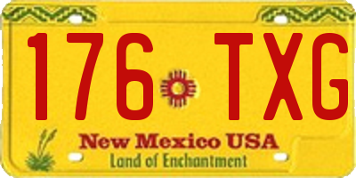 NM license plate 176TXG